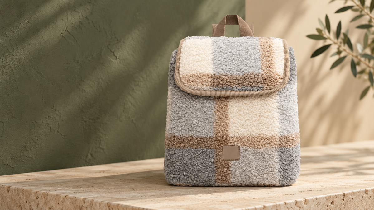 Jollein Check Boucle rugzak