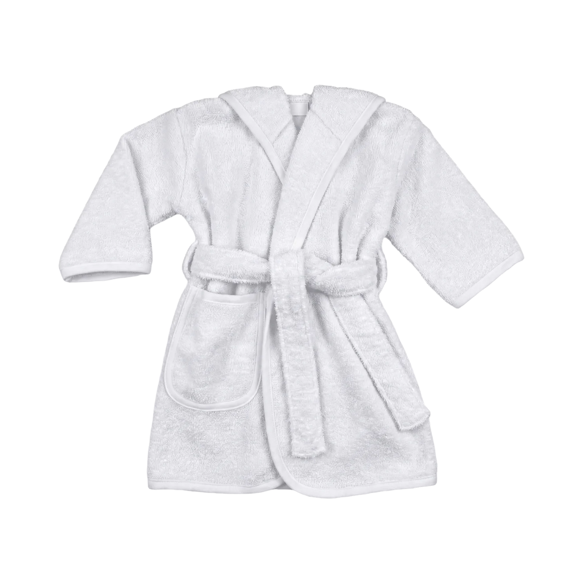 Babybadjas met naam – Wit – 0–12 maanden, uitvoering zonder borduring
