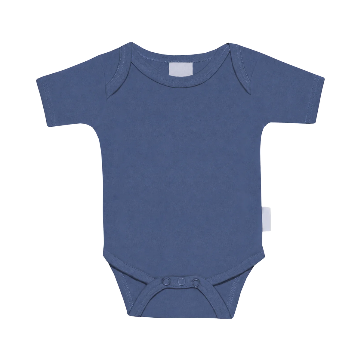 Romper met naam – Blauw – 50–56, uitvoering zonder borduring