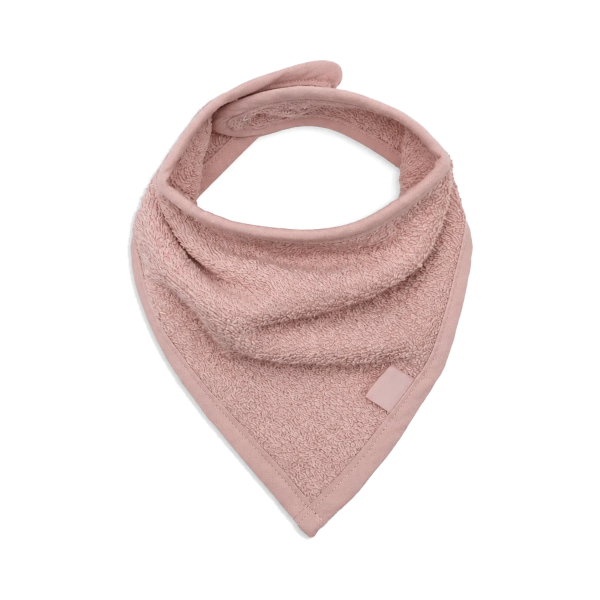 Badstof bandanaslab met naam – Oudroze; afgebeeld zonder personalisatie.
