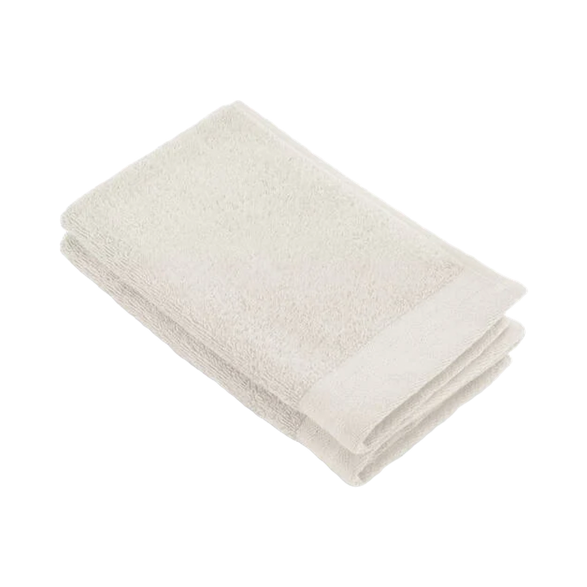 Walra gastendoek Soft Cotton met naam – Kiezelgrijs. Afgebeeld zonder personalisatie. Prijs per los artikel.