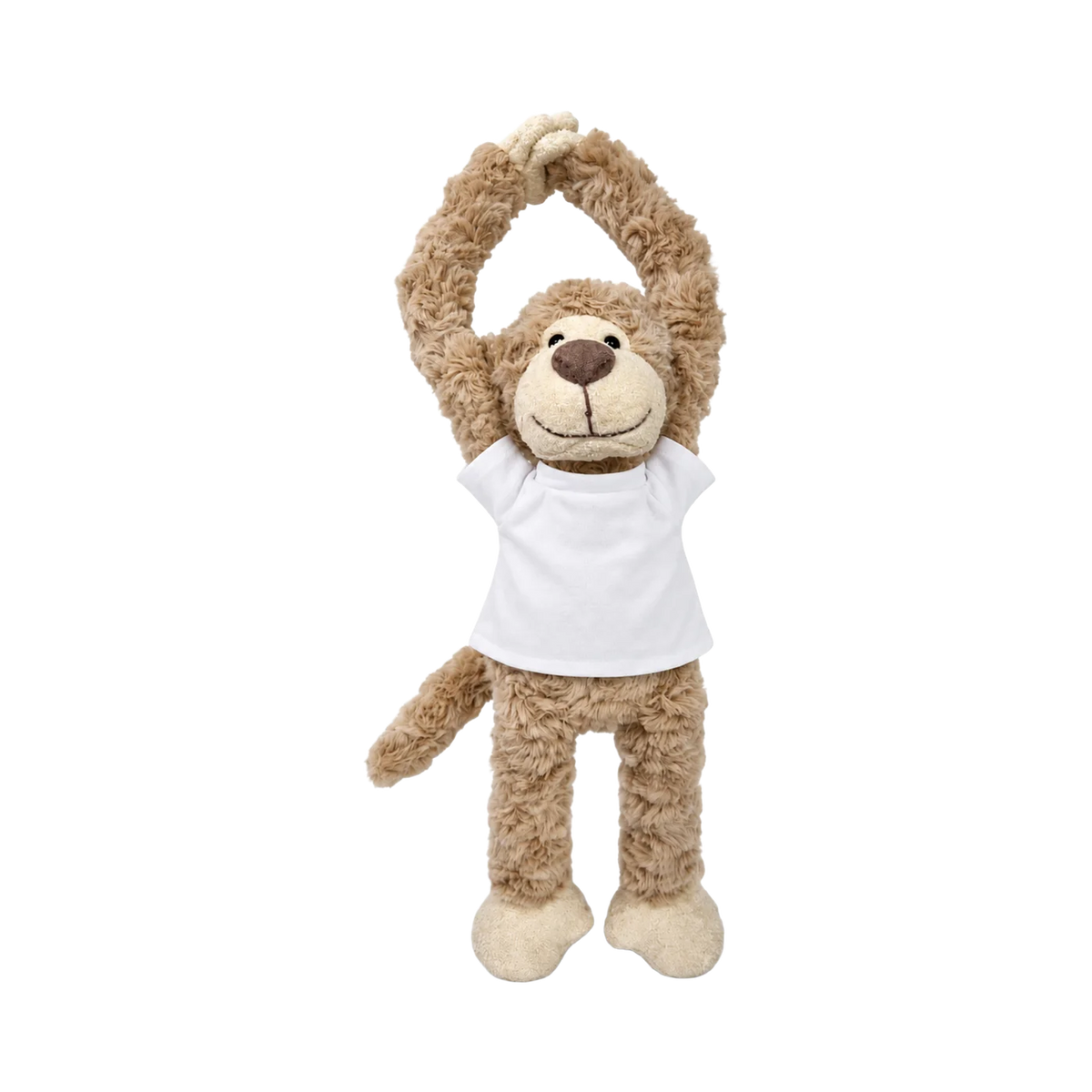 Knuffelaap met geborduurd T-shirt
