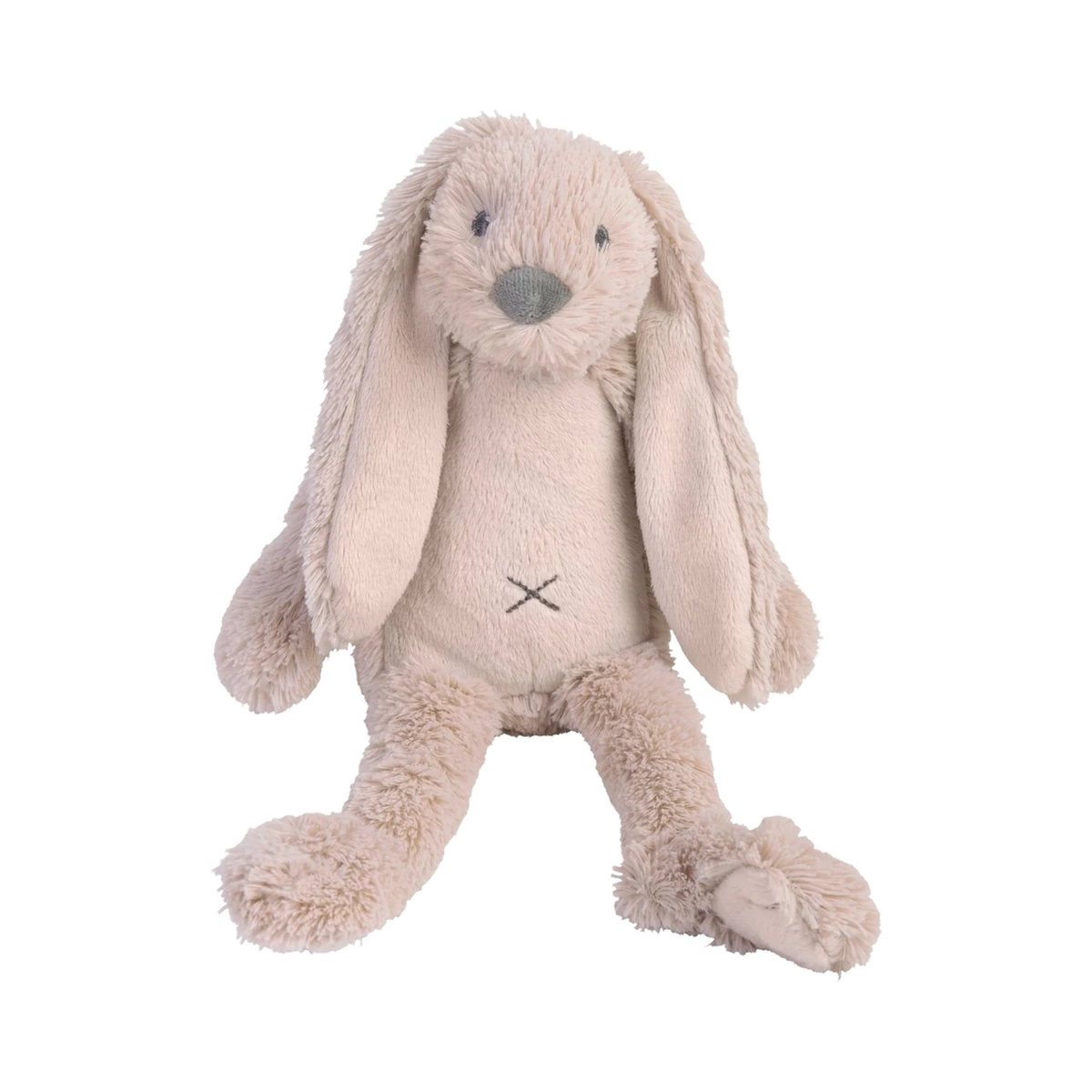 Pluche knuffelkonijn met naam – 38 cm – Oudroze; afgebeeld zonder personalisatie.