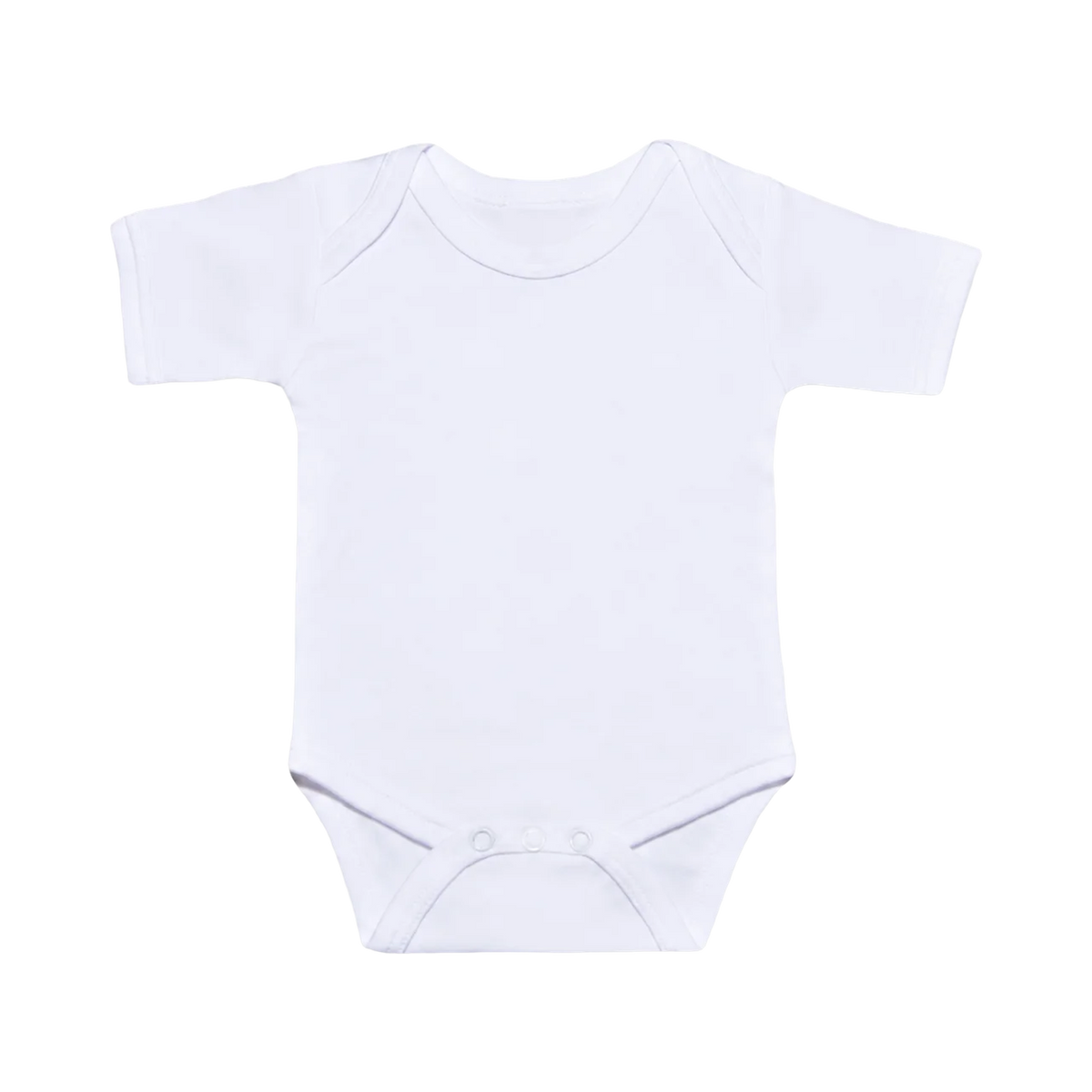 Romper met naam – Wit – 50–56, uitvoering zonder borduring