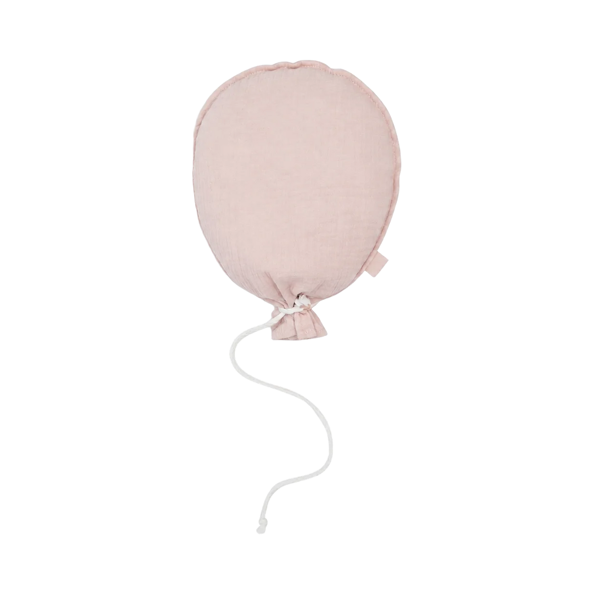 Stoffen decoratieballon met naam – Oudroze; afgebeeld zonder personalisatie.