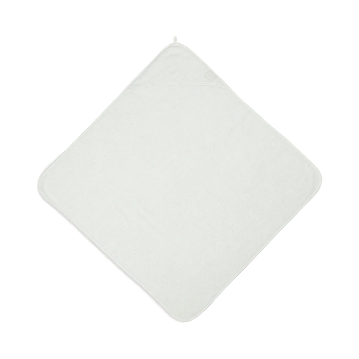 Vrijstaand productbeeld van Badcape met naam – 75 × 75 cm van Jollein; origineel artikel zonder voorbeeldborduring