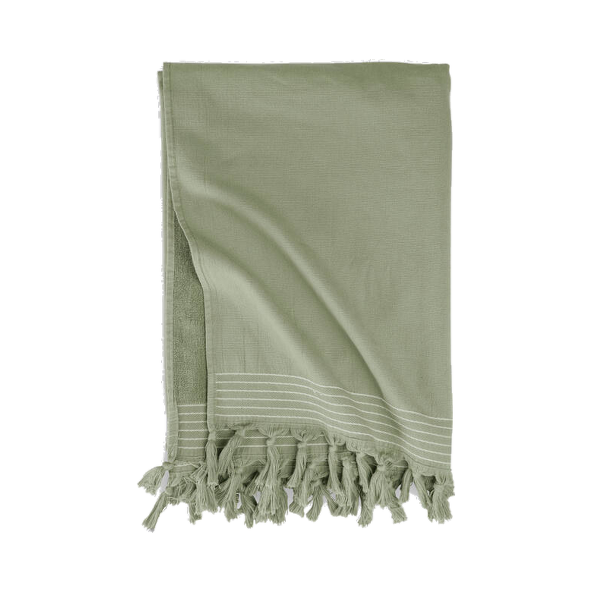 Walra hamamdoek Soft Cotton met naam – Groen. Afgebeeld zonder personalisatie. Prijs per los artikel.