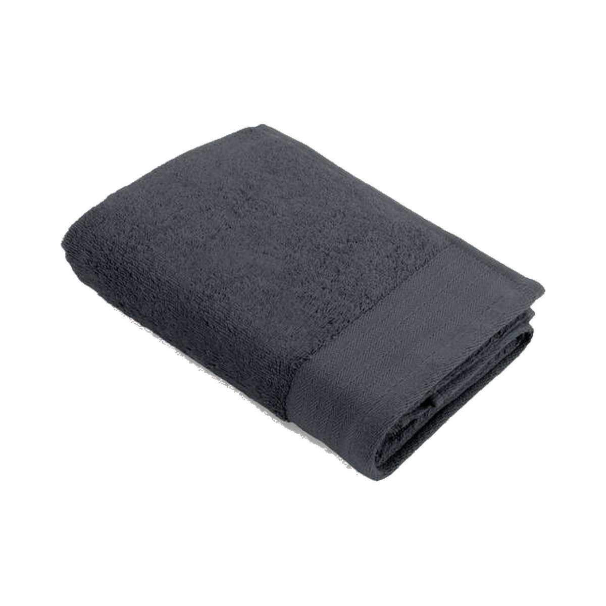Walra handdoek Soft Cotton met naam – Antraciet. Afgebeeld zonder personalisatie. Prijs per los artikel.