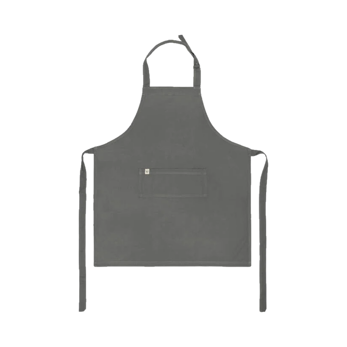 Walra keukenschort Cook with Happiness met naam – Off black. Afgebeeld zonder personalisatie. Prijs per los artikel.