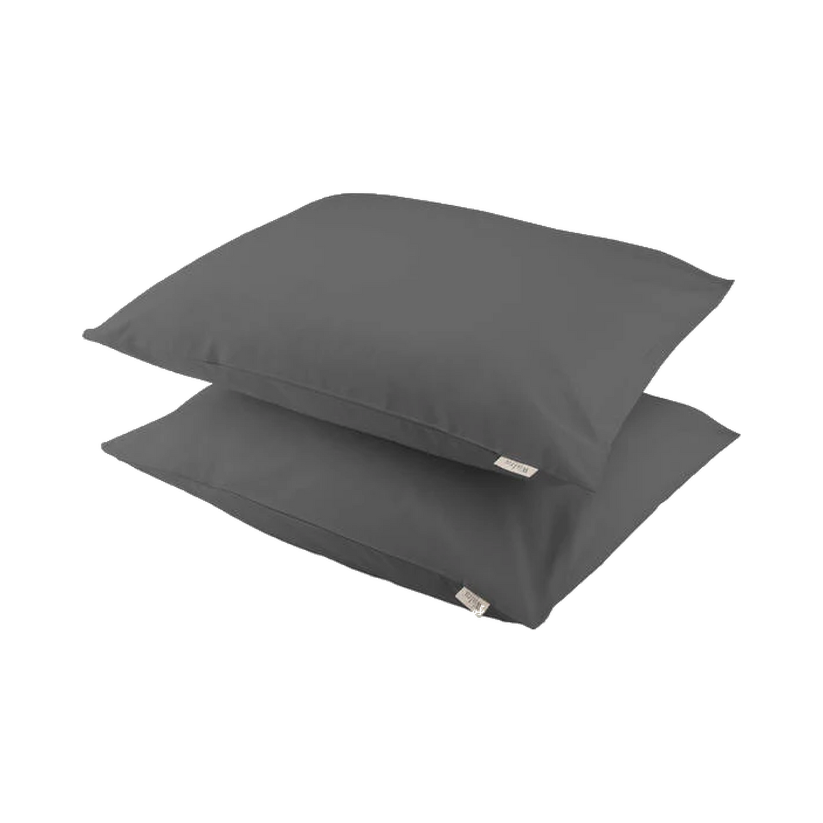 Walra kussensloop Crispy Cotton met naam – Antraciet. Afgebeeld zonder personalisatie. Prijs per los artikel.